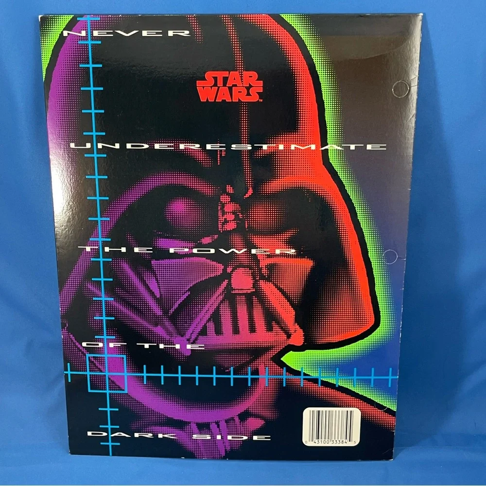 VTG 90s Star Wars 3-hole pocket folders - set of 3 - Darth Vader & Yoda